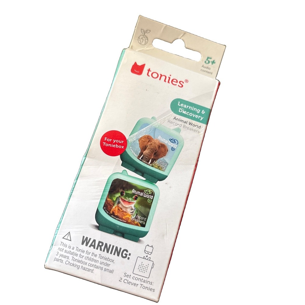 Tonies Animal World Record Breakers Elephant and Frog Pocket Tonies 2pk